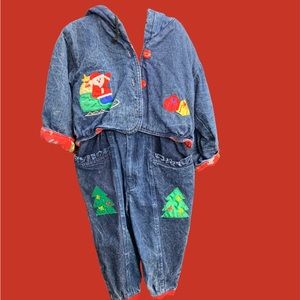 Victory toddler 2 pc. Quilted Christmas outfit